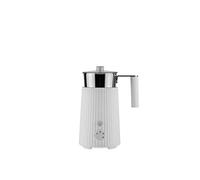 Alessi Plissé MDL13 B/UK - Design Multi-Function Induction Milk Frother in Thermoplastic Resin, Jug in 18/10 Stainless Steel, British Plug 600 W, 35 cl, Black