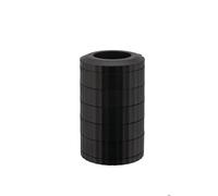 Alessi Plissé MDL19 B, Espresso Coffee Capsule Holder with 5 Rotating Shelves, in Thermoplastic Resin, Black