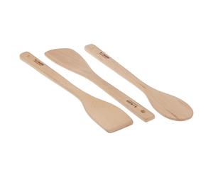 Alessi Pots Pans Set of Wooden Spoons Silver -