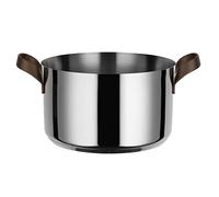 Alessi PU101/24 edo Pu101/24-Design Casserole with Two, Handles in 18/10 Pvd Coating, Stainless Steel, Steel,Brown