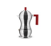 Alessi Pulcina 3 Cup Espresso Maker Red