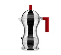Alessi - Pulcina Espresso Coffee Maker - 6 Cup - RED MDL02/6RFM INDUCTION