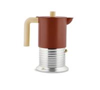 Alessi ribbed-design espresso maker - Brown One Size