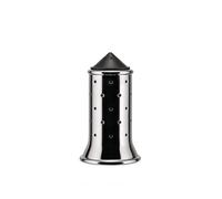 Alessi Salt Castor with Base and Lid, Black