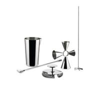 Alessi Tending Box 5 piece mixing kit - Silver OS