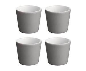 Alessi Tonale Mocha Cup, Dark Grey, Set of 4 Pieces