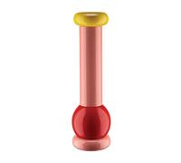 Alessi Totem Domestici MP0210 2 - Design Salt, Pepper and Spice Mill in Beech, Pink, Red and Yellow Wood
