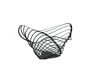 Alessi Trinity high fruit basket 33 cm Black