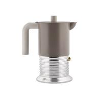 Alessi Vite 6 Cups Espresso Coffee Maker Warm Grey