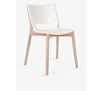 Alessi White Poele Monoshell Steel and Wood Chair 81cm 1 Size