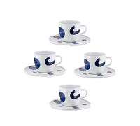 Alessi x Naoto Fukasawa Itsumo coffee cups and saucers (set of four) - White OS