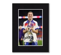 Alessia Russo, England Lionesses Euro 2025 Champions Signed 8x6 Inch Mounted Photo Print With Pre Printed Signatures That Would Make A Great Gift For Any Fan And Is Ready To Be Framed.