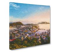 Alesund in Norway Canvas Print | Gallery Wrapped 30mm Frame Wall Art | 20x20 inches | Ready to Hang | Modern Picture | Living Room Bedroom Lounge Office