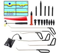 ALETO 11Pcs Automotive Paintless Dent Repair Removal Tools Puller Kits Hail Repair Tools Rods Wedge Pump Tap Down Pen