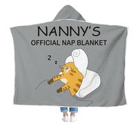 Aleture Nanny Gifts, Hoodie Blanket Gifts for Nanny from Grandchildren, Nanny Birthday Gifts, Presents for Mother's Day, Christmas, Blanket for Nanny, Grandma, Nan, Nana, 47"X72" Soft Throw Blanket