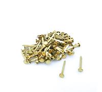 Alevar Brass-Plated Brass Brads, N7 - 32 mm, Box of 100, Gold, Doorstop