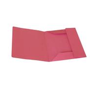 Alevar Folder 3 Flaps in Manilla Cardboard 150 g, 100% Recycled Paper, Size 25 x 33 cm, Red, Pack of 50