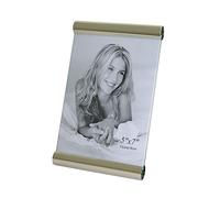 Alevar Photo Frame Format 13 x 18 cm, Silver Plated Metal, Glossy Lacquer, Photo Frame for Tabletop with Vertical and Horizontal Layout