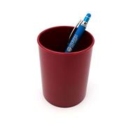 Alevar Plastic Office Desk Pen Holder, Round Diameter 8 cm Height 10 cm, Pack 1 Piece, Random Color