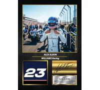 Alex Albon Signed Poster Print - Williams Racing Formula One Wall Art - F1 Motorsport Memorabilia with Printed Autograph - Formula 1 Fan Gift & Racing Decor, A3 Poster Print (420x297mm)