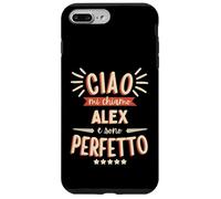 Alex Alessandro Idea Regalo Personalizzata Nome Divertente Case for iPhone 7 Plus/8 Plus