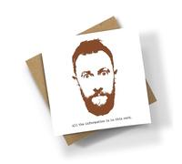 Alex All the Information is on the Card Square Card - Happy Birthday Task Master Time Starts Now Funny Fun Joke TV Show Greg Team Gifts Presents (Personalised Message)