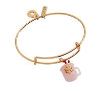 Alex and Ani 2025 Pink Snowflake Mug Charm Bangle