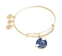 Alex and Ani AA612422Expandable Bangle BraceletSG,Words are Powerful, The Sky is the Limit Expandable Bangle Bracelet,Shiny Gold,Blue,Bracelet