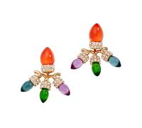 Alex and Ani Light Bulb Jacket Earrings, One Size, Brass, No Gemstone