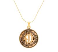 Alex and Ani Numerology Expandable Necklace for Women, Number 9 Pendant, Rafaelian Gold Finish, One Size, Brass, No Gemstone