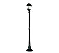 Alex Cast Aluminium Black Finish Outdoor Post Lamp, 82508BK