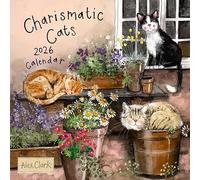 ALEX CLARK 2026 Charismatic Cats Calendar - Wall Calendar, Month by Month View, Gifts for Cat Lovers, Organisation, Planner, Made in the UK