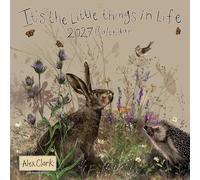 ALEX CLARK 2027 It's The Little Things In Life Calendar - 12 month by month view wall calendar, planner, organiser, UK artist, British wildlife and farm animals