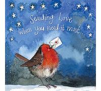 Alex Clark Art Sending Love Robin Little Christmas Card