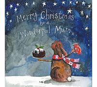 Alex Clark Art Wonderful Mum Rabbit Christmas Card