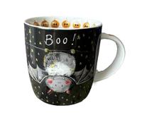 Alex Clark Bat Halloween Mug - Happy Halloween Boo Pumpkin Spooky Cute Mug - Gift Ideas - Perfect for Coffee & Tea & Hot Chocolate - Vegan Friendly - Seasonal October Autumn Home