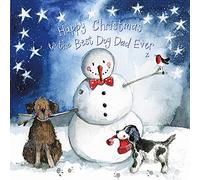 ALEX CLARK Best Dog Dad Ever Christmas Card