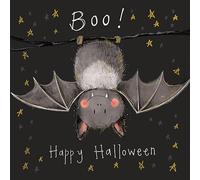 Alex Clark Boo! Bat Happy Halloween Foil Card - Trick or Treat - cards for children - Halloween cards and gifts