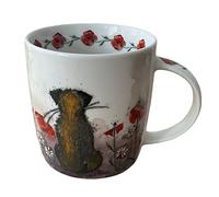 Alex Clark Border Terrier Dog and Poppies Mug