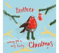 Alex Clark Brother wishing you a very lovely Christmas Robin Card