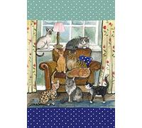 ALEX CLARK Cat House Kitchen Tea Towel