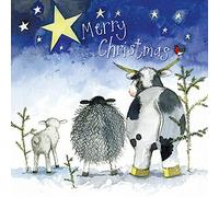 ALEX CLARK Christmas Farm Animals Little Card