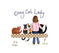 ALEX CLARK Crazy Cat Lady Kitchen Tea Towel