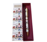 Alex Clark Crazy Cat Lady Refillable Ballpoint Pen with Gift Box