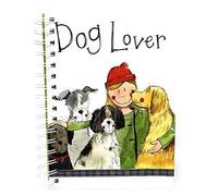 ALEX CLARK Dog Lover Spiral Journal - Blank Pages - Hard Back Cover