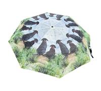 Alex Clark Dunes Labrador Coastal Umberlla - Compact Foldable Travel Umberlla - Animal design - Dog lover gifts