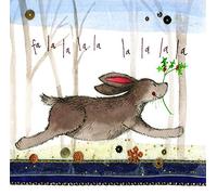 Alex Clark Fa La La La Hare Little Christmas Card