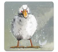 Alex Clark Feathers Duck Fridge Magnet - Bird - Feathers - Farm Yard - Original Artwork - Fridge Magnet for Animal Lovers - Magnetic Art Tile - Gift Ideas - Designed in The UK...