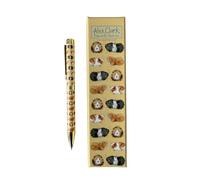 Alex Clark Guniea Pigs Ball Point Pen - Stationery writing gifts - black ink - ideal for office and school - in gift box - animals and florals