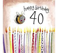 ALEX CLARK Happy 40th Birthday Bee Card